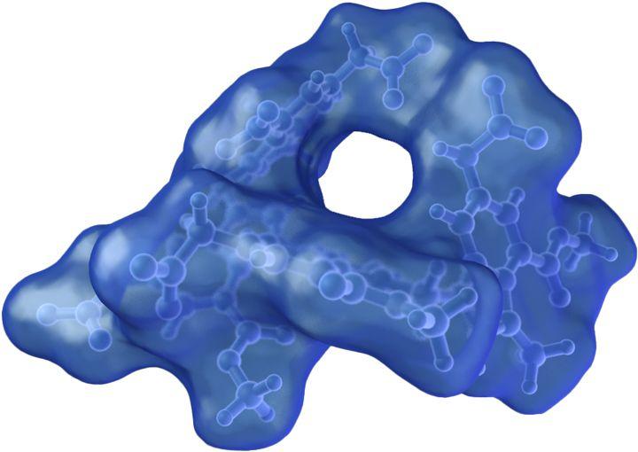 Molécule polymère du blue de Jagua