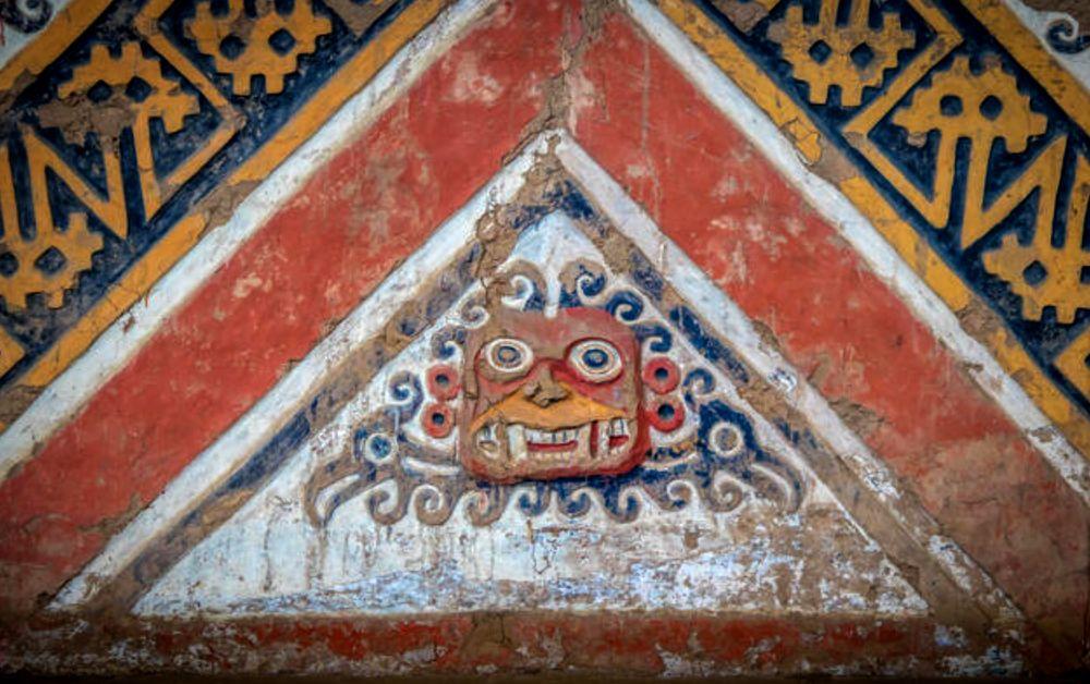 Ancienne peinture murale - Pérou ancien