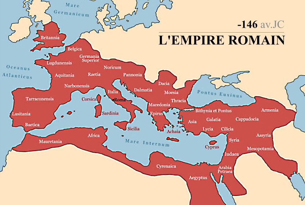 La Grèce devient une partie de l’Empire romain