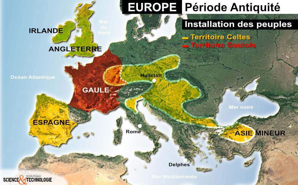 Carte Europe Période antique