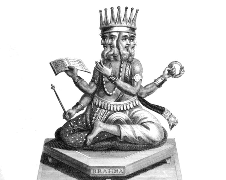Brahma, dieu hindou est le créateur de l'univers selon la mythologie hindoue.