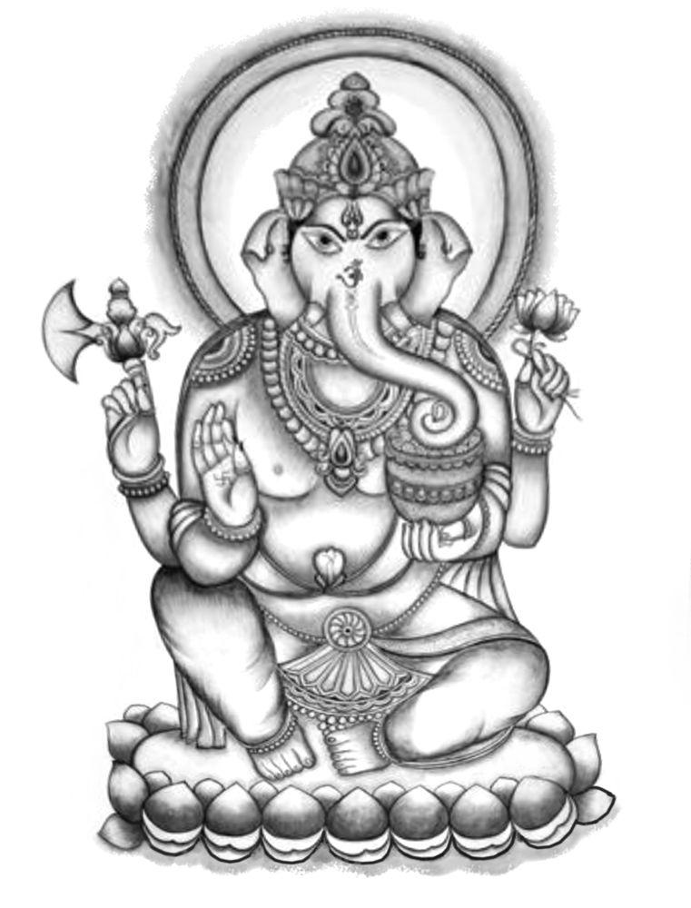 Ganesh est Le dieu de la sagesse, de l'intelligence et des obstacles. Il est souvent représenté avec une tête d'éléphant et est vénéré au début de nouveaux projets pour lever les obstacles.