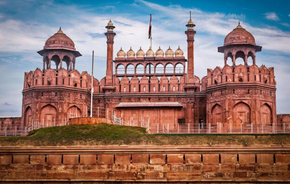 /// Le Fort Rouge situé à new Delhi en Inde /// 