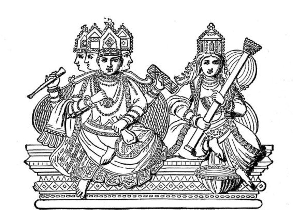 Saraswati La déesse du savoir, de la sagesse et des arts. Elle est souvent associée à la musique, à la littérature et aux sciences.