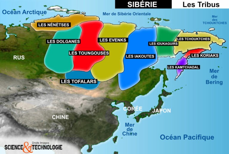 NENETSES - DOLGANES - EVENKS - YAKOUTES - TCHOUKTCHES - KORIAKS - KAMTCHADAL - TOFALARS - TOUNGOUSES - IOUKAGUIRS