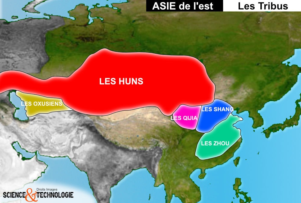 Carte Des Tribus ASIE DE L'EST